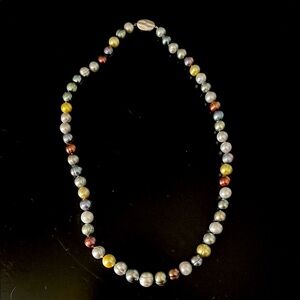 Elegant Multicolor Pearl Necklace